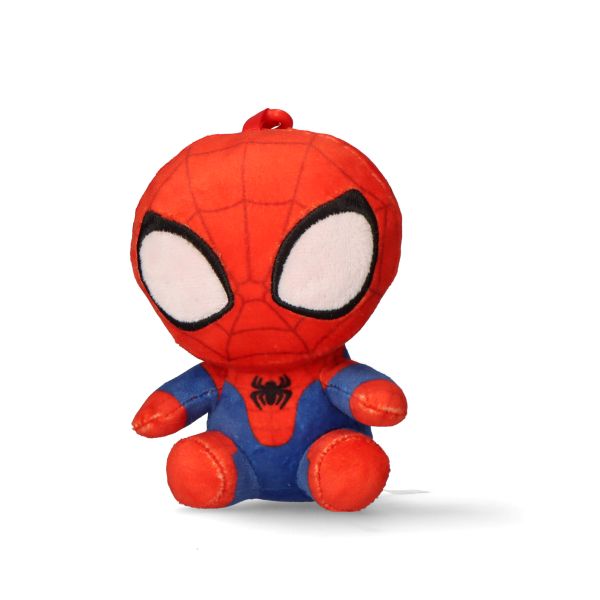 (Mis 0) MARVEL AVENGERS Spiderman – Portachiavi Peluche 12cm c/Bagclip…x12…x24